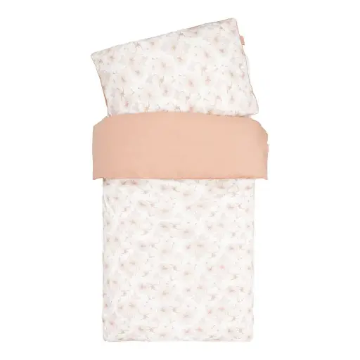 [21232-012] Tuck-Inn Duvet cover 140x200cm Flower Powder | White/Pink