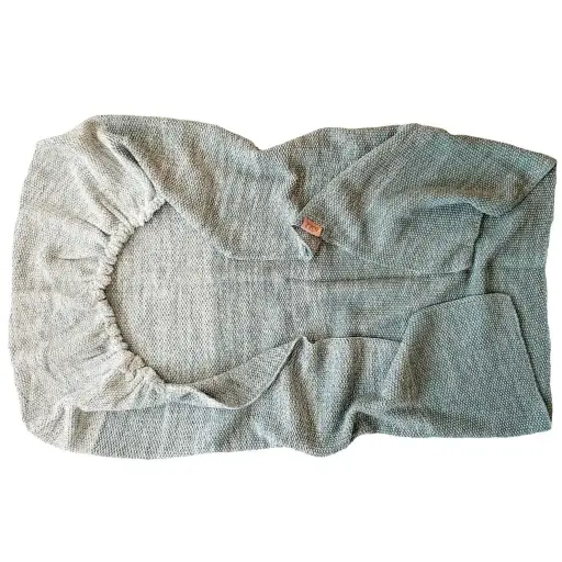 [01310-724] Tuck-Inn Deken Gebreid 40x80cm Ombre Sage Green | Groen