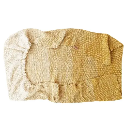 [01310-723] Tuck-Inn Deken Gebreid 40x80cm Ombre Sweet Honey | Geel