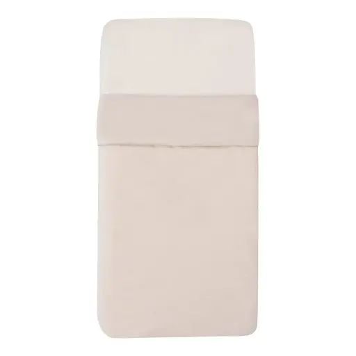 [01312-717] Tuck-Inn Blanket 40x80cm Velvet Rib Soft Sand | Ecru