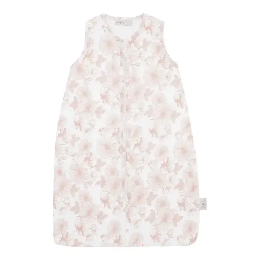 [01518-712] Sleeping bag Summer Muslin 68/80 Flower Powder | White/Pink