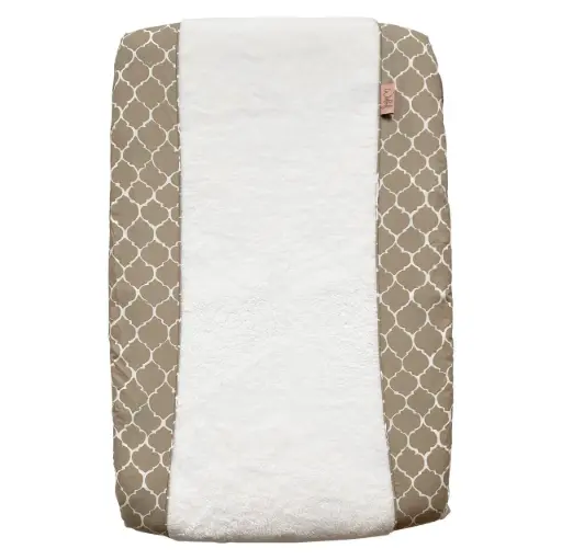 [02512-728] Housse matelas à langer Once Upon A Dream Sand | Blanc/Beige