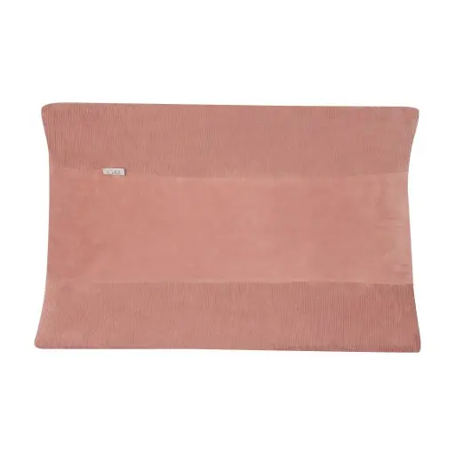 [02514-718] Housse matelas à langer Velvet Rib Dusty Pink | Rose
