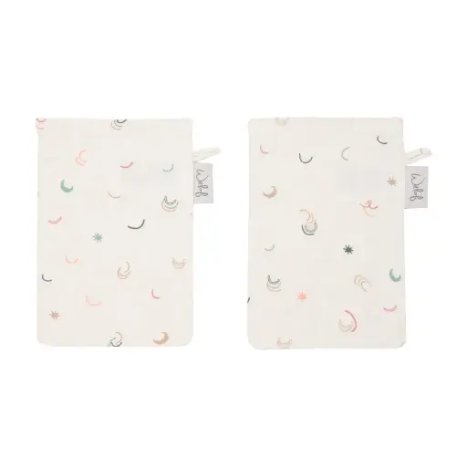 [01604-704] Washandjes Tetra 2 Stuks Magical Days | Meerkleurig