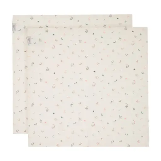 [01609-704] Lingettes Hydrophile 65x65cm 2 Pièces Magical Days | Multicolore