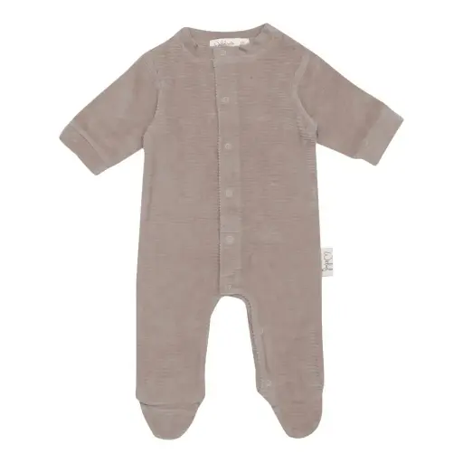 Playsuit Velvet Rib Warm Grey | Grey