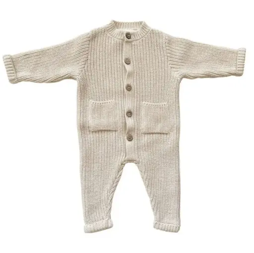 Playsuit Knitted Soft Sand | Ecru