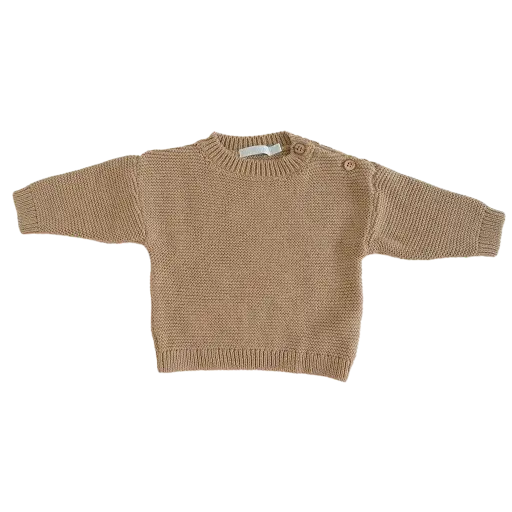 Pullover Gebreid Cornstalk | Taupe
