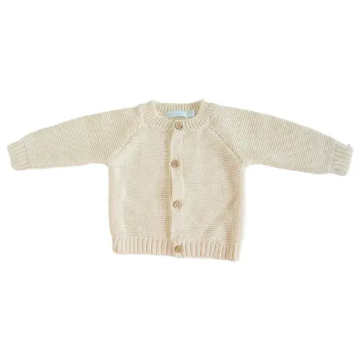 Cardigan Gebreid Seedpearl | Ecru