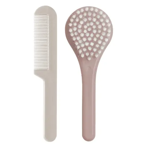 [0L209-17N] Brosse et peigne Blush Pink | Rose