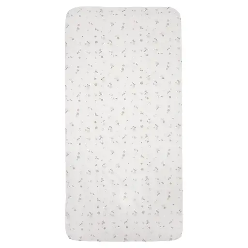 [01001-920] Drap-housse 60x120cm Vintage Flowers | Ecru  