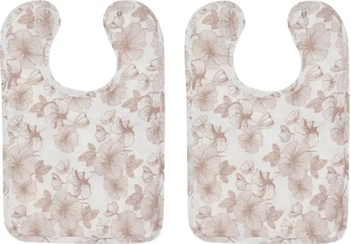 [01654-712] Slabben 2 Stuks Flower Powder | Wit/Roze