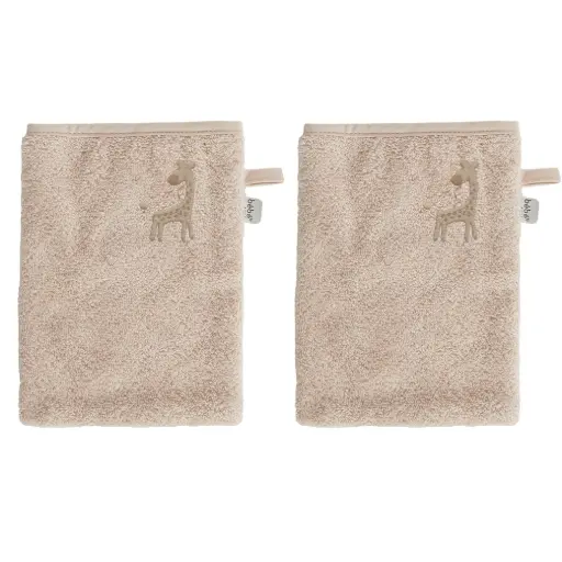 [03032-20N] Gants de toilette 2 Pièces Steppe | Taupe
