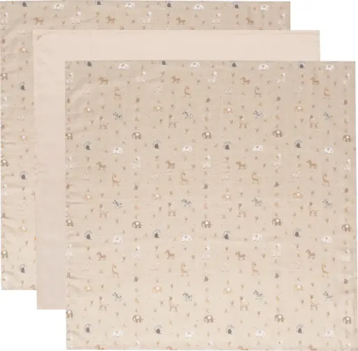 [03051-20N] Doeken Tetra 3 Stuks 70x70cm Steppe | Taupe 