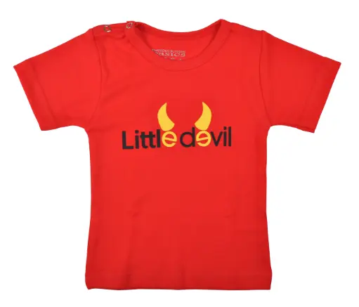 T-shirt Rode Duivels 'Little Devil' | Rood 