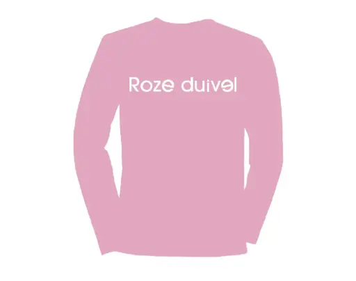 T-shirt à Manches Longues Rode Duivels 'Roze Duivel' | Rsze