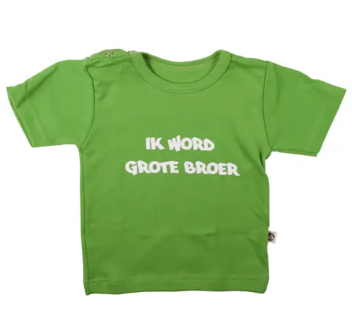 T-shirt 'Ik word grote broer' | Vert
